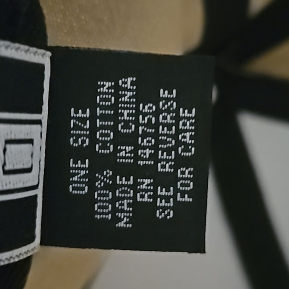 Hustle Khaki Adjustable Strap Black Flat Front Brim White Embroided Fresh Cap - Picture 8 of 10